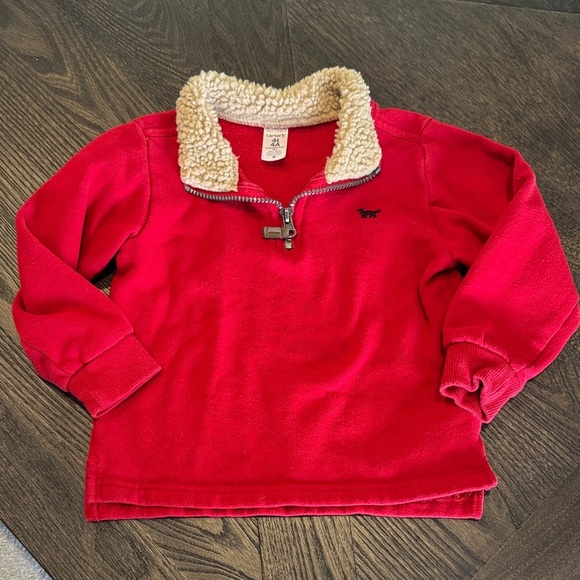 Carter's Other - Carter's Red Pullover with Sherpa Collar